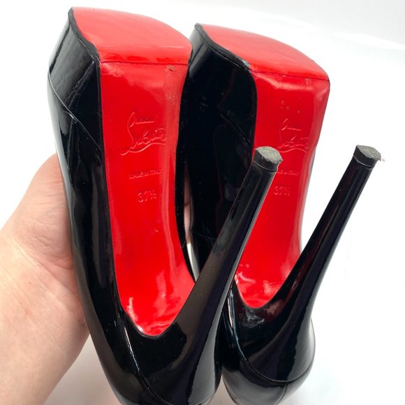 🌷❤️‍🔥FINAL SALE 🔥 NO OFFERS🌷💥Christian Louboutin Bianca 140 Heels 37.5 - Picture 8 of 8